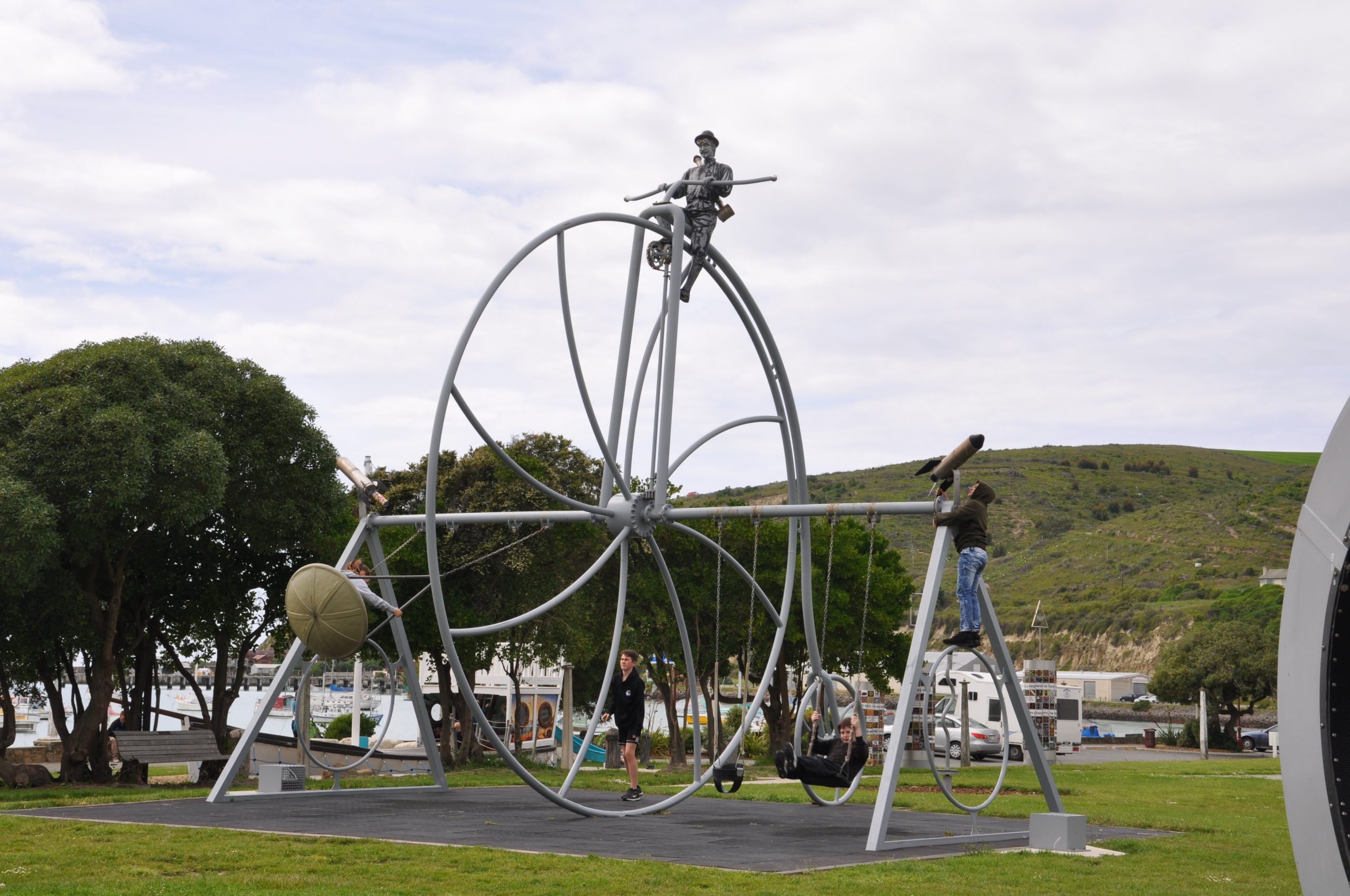 Victorian-era penny-farthing bicycle
